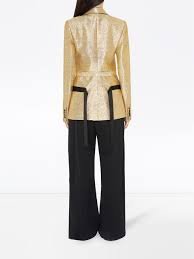 JW Anderson - Gold jacket & black pant ( Fits size 0 t 2 US )