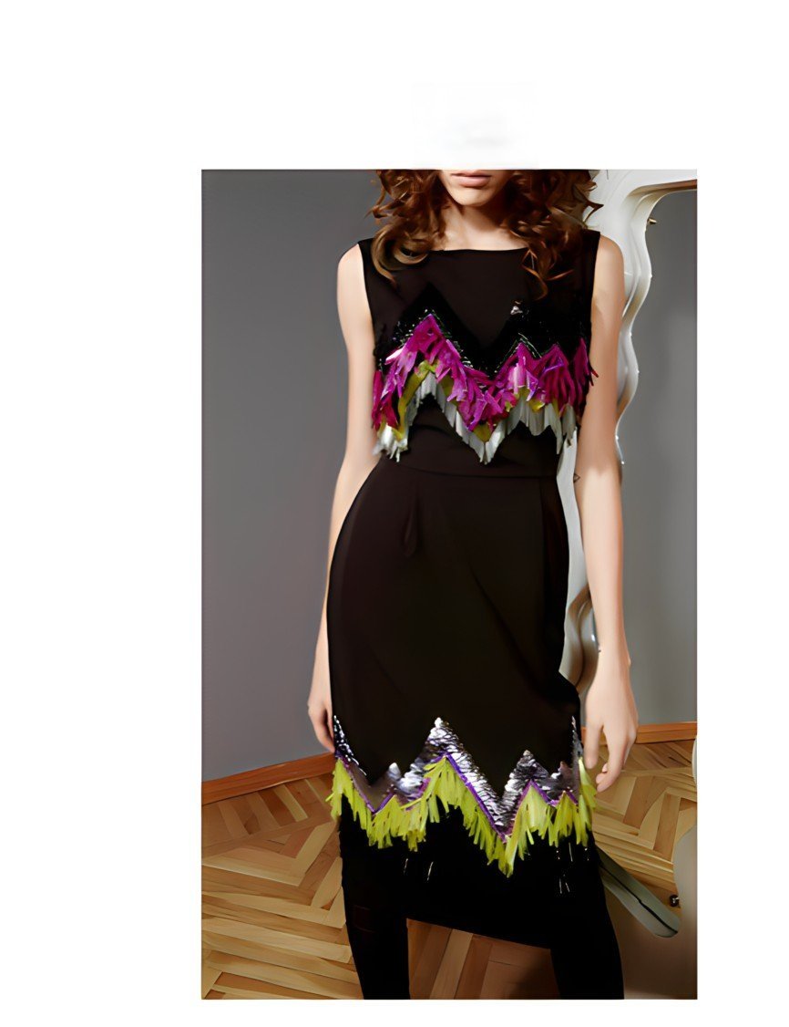 GEM - Alice Sleeveless Fringe Dress ( Fits 6 to 8 US )