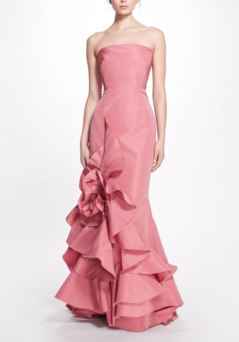Marchesa - Classic strapless pink gown  Black Book Style | Toronto  Designer Dress Rentals