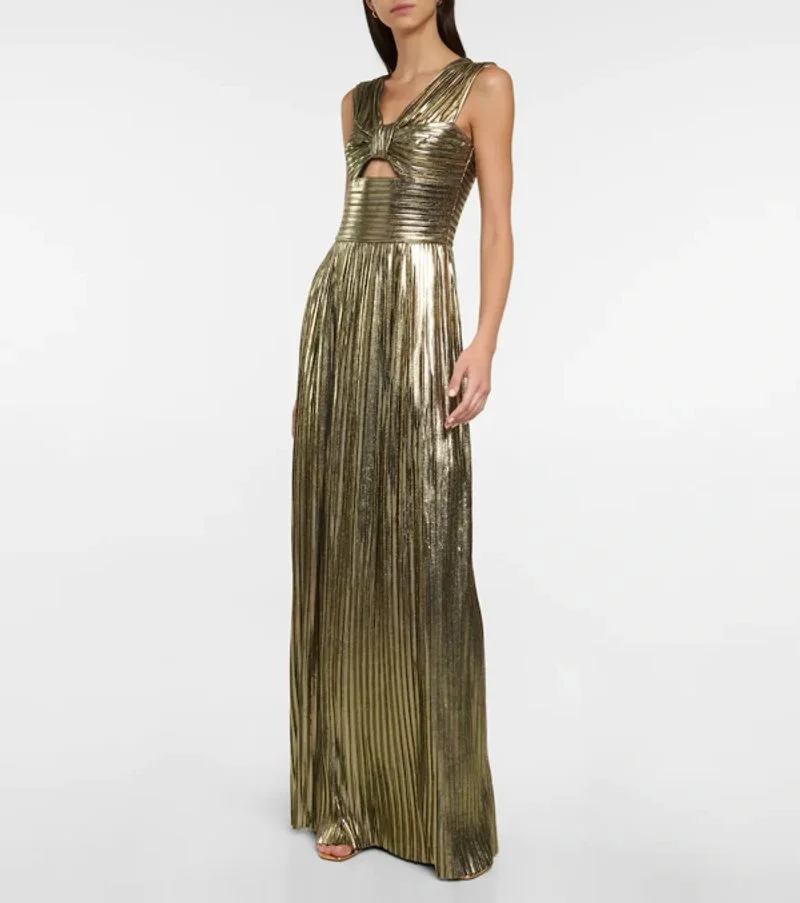 Rasario - Gold lame gown  Black Book Style | Toronto Designer Dress Rentals