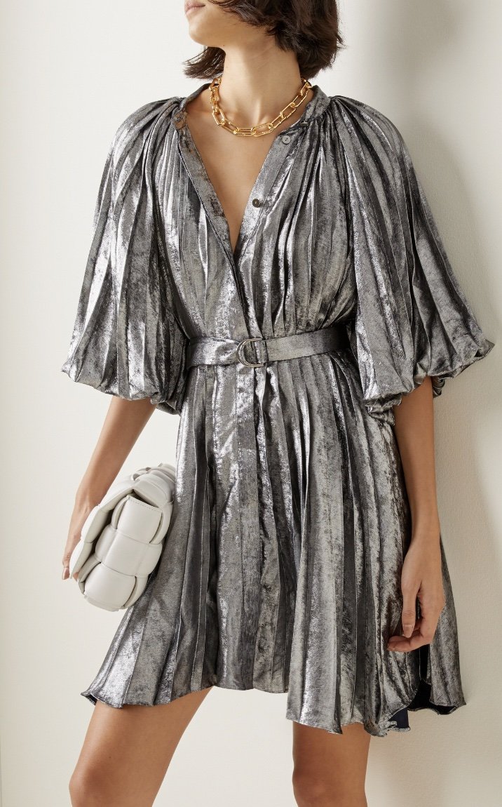 Acler - Metallic Silver Cocktail Dress 2.jpeg