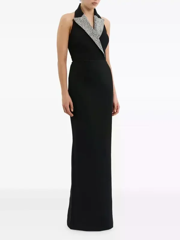 Rebecca Vallance  Alistair embellished halterneck gown Retail $2600 Rental $650 Size 12