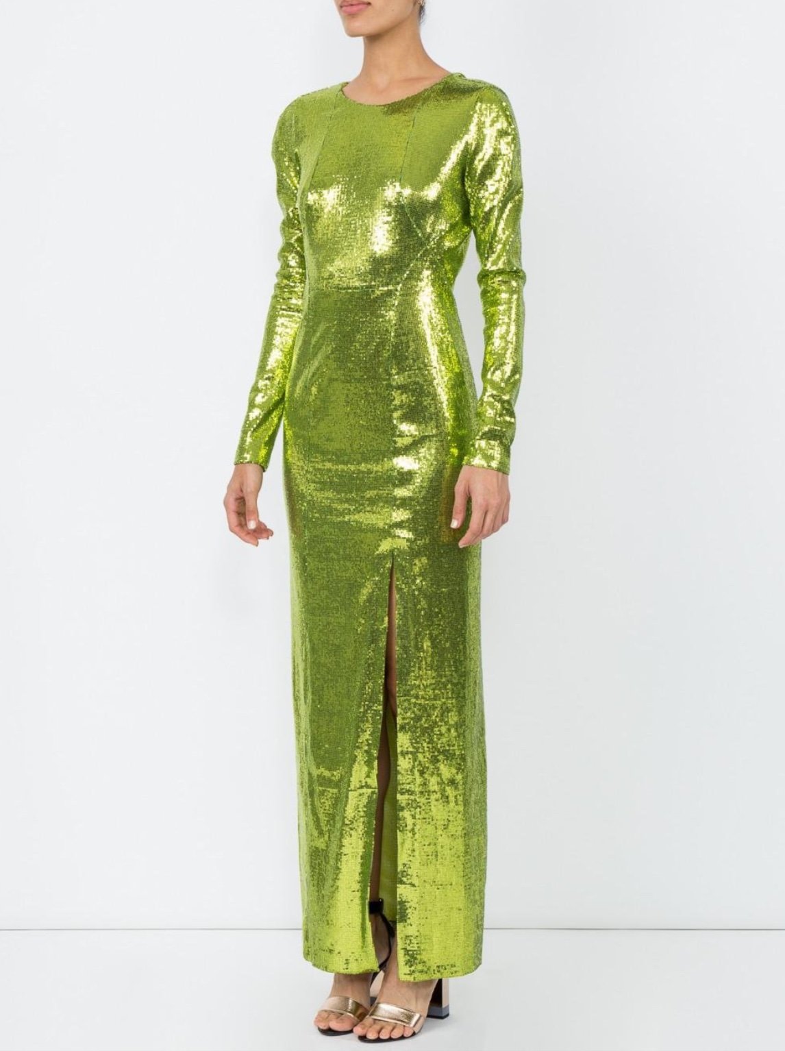 Galvan - Green Sequin Gown (Size 8 - 10)