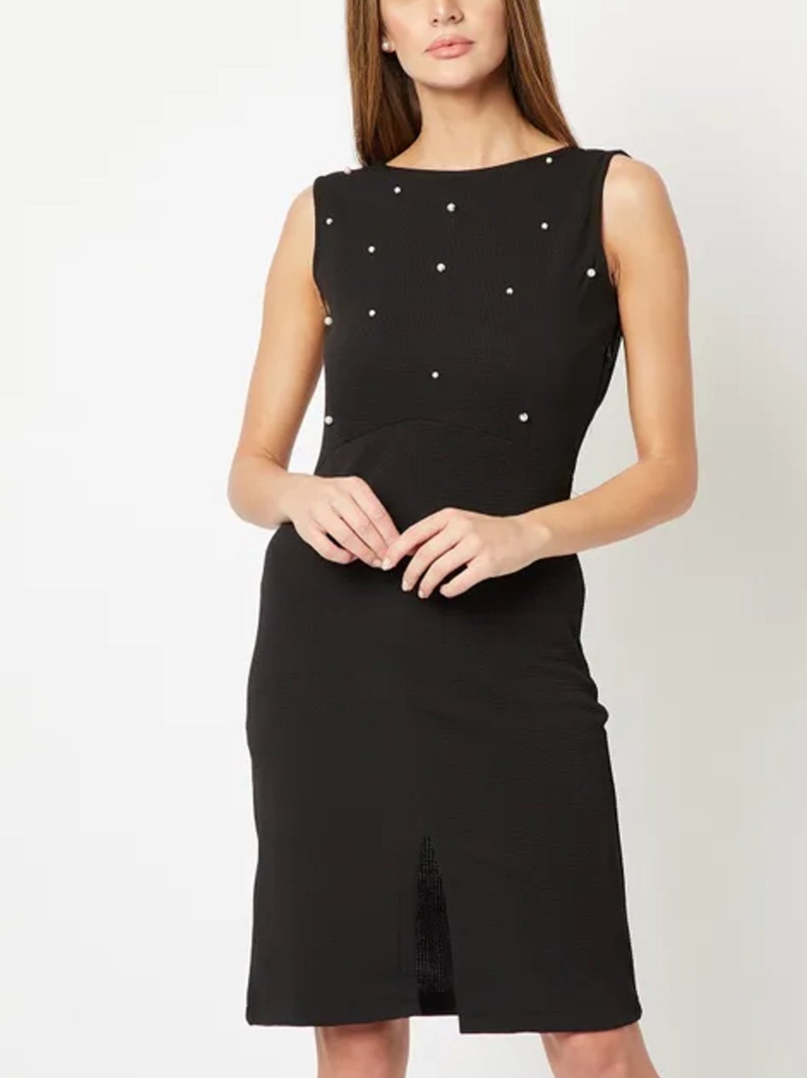 Moschino - Black with Pearl Detail Dress-2.jpeg