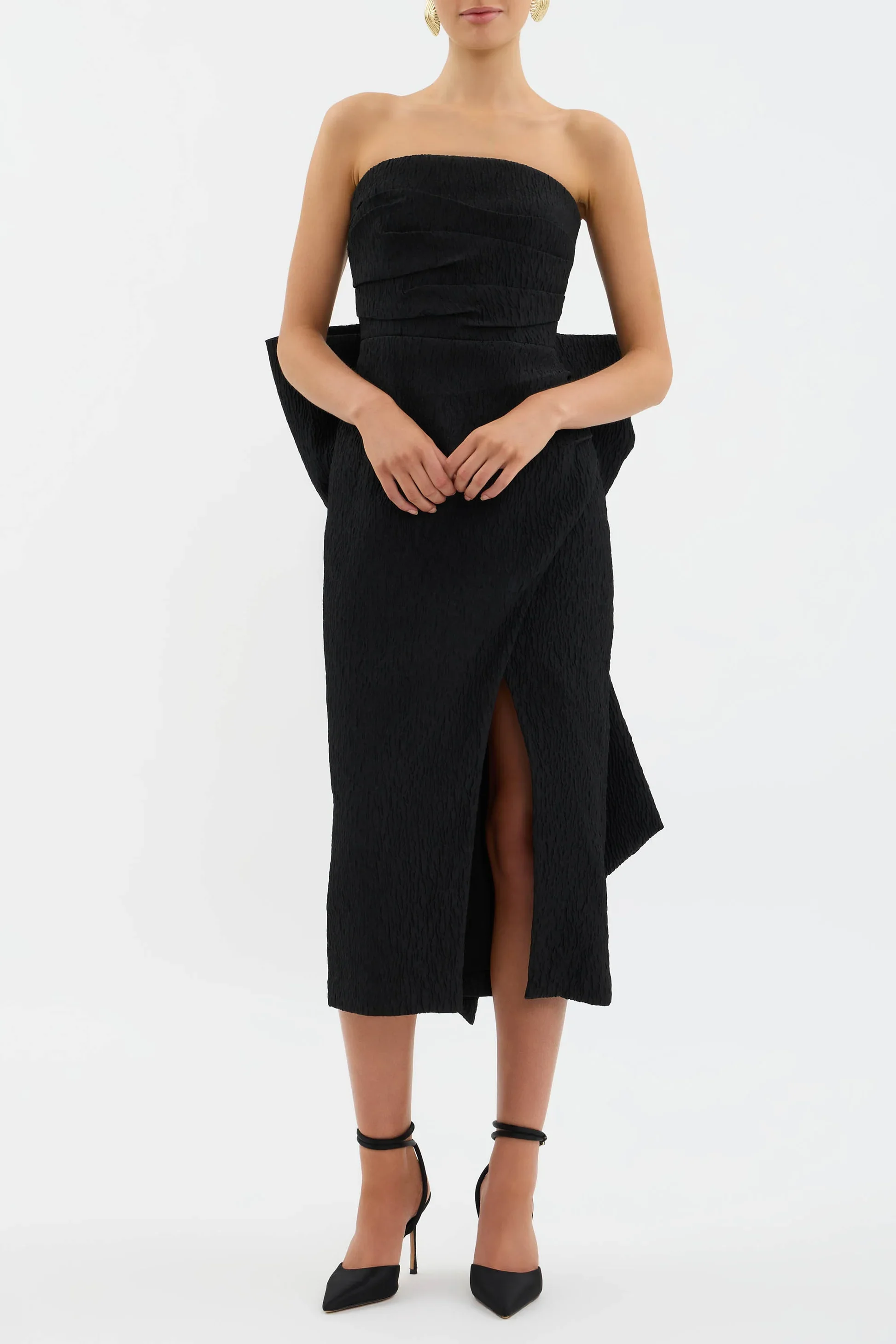 Rebecca Vallance - Helene Bow Midi Dress (size 4 & 8 )