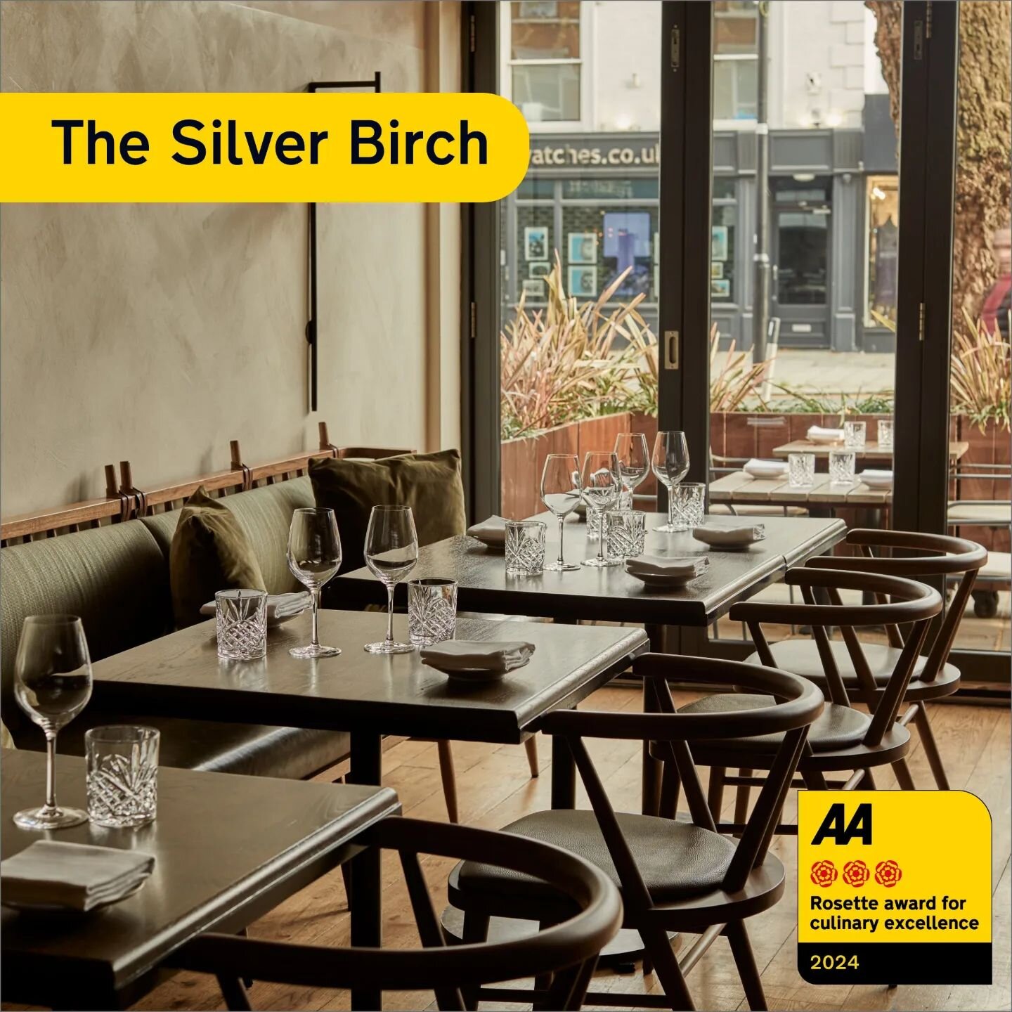 Congratulations to @silverbirchchiswick on gaining 3 AA rosettes from @AA_Hospitality 

The hard work and dedication of their amazing kitchen team led by @nathangcornwell is starting to shine, try and grab a table if you can!