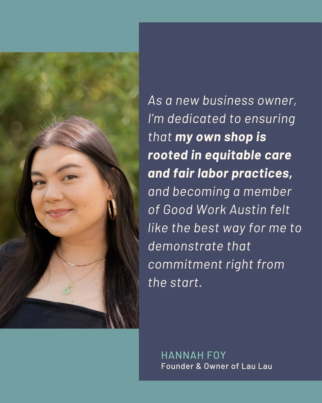 At Good Work Austin, we&rsquo;re working to reshape our industry into one where workers are valued and locally-owned businesses thrive. We could not do that work with our Member businesses. 

&ldquo;As a long time service industry worker, I'm deeply 