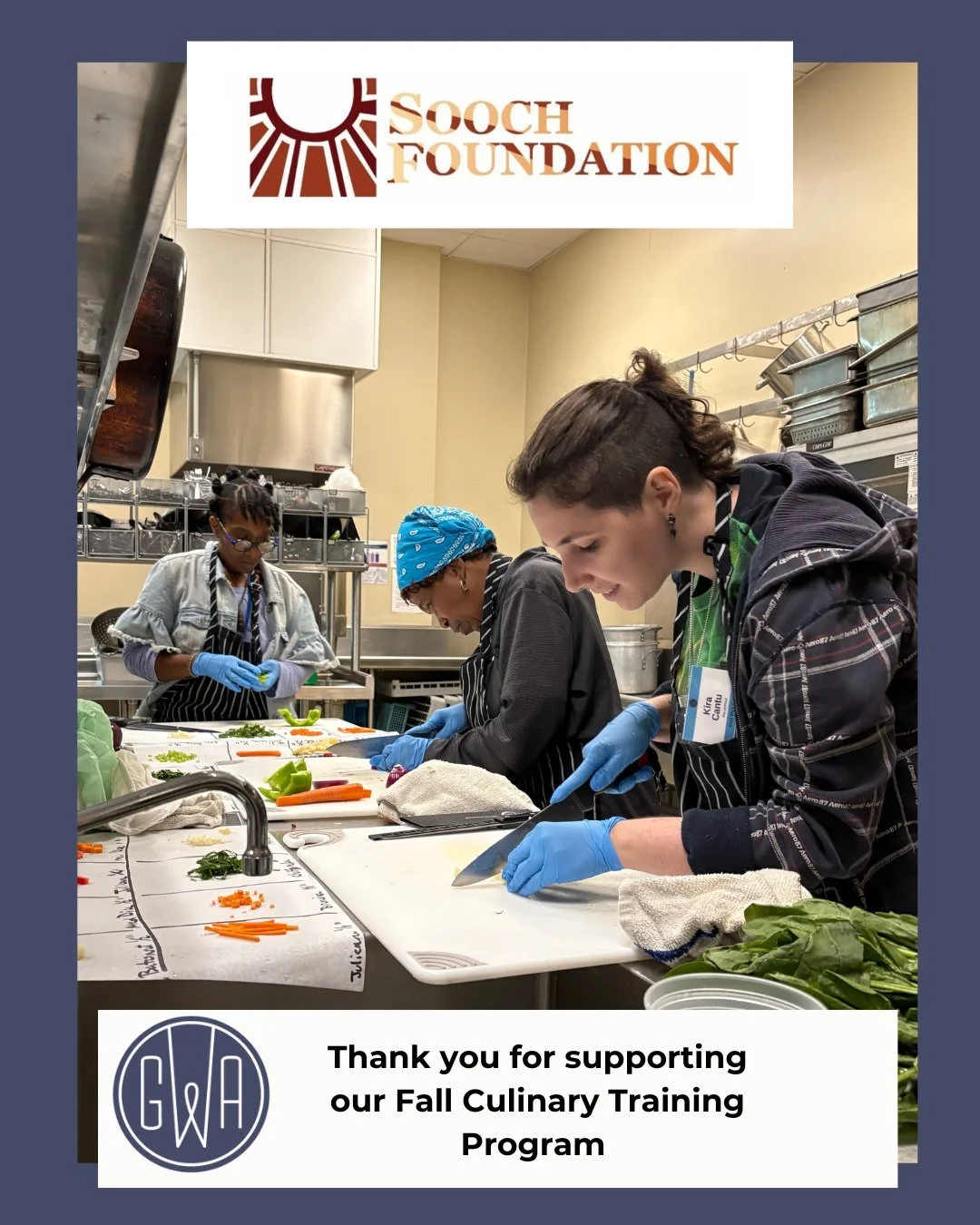 Huge thanks to The Sooch Foundation for their generous donation to our Culinary Training Program! 🍽️

Your support helps us keep creating opportunities for our trainees to learn, grow, and build lasting careers in the culinary world.

The Sooch Foun