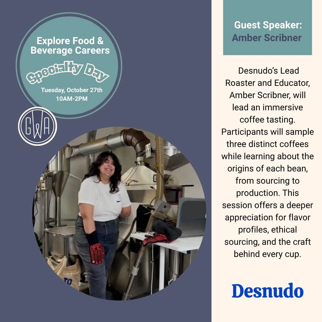SPECIALTY DAY IS JUST AROUND THE CORNER! 

Curious about where your career in the restaurant industry could take you? Join us Tuesday, October 27 from 10AM-2PM at Hold Out Brewing for a day of learning, skill-building, and exploring new career paths!