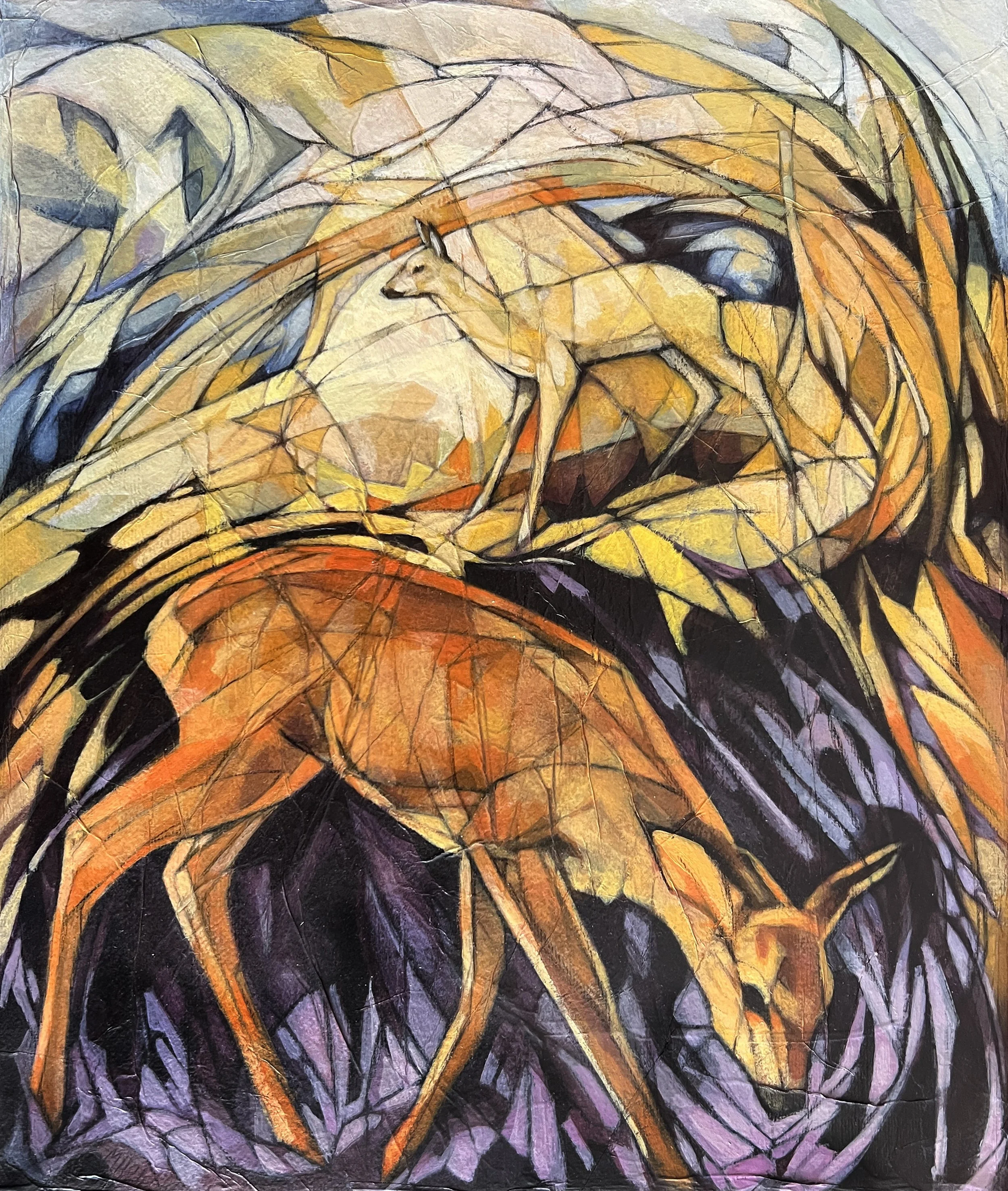 'Spring Deer' - SOLD