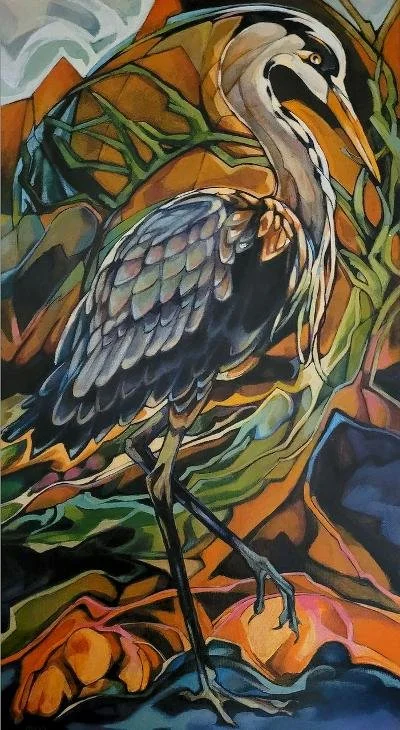 'Grey Heron' SOLD