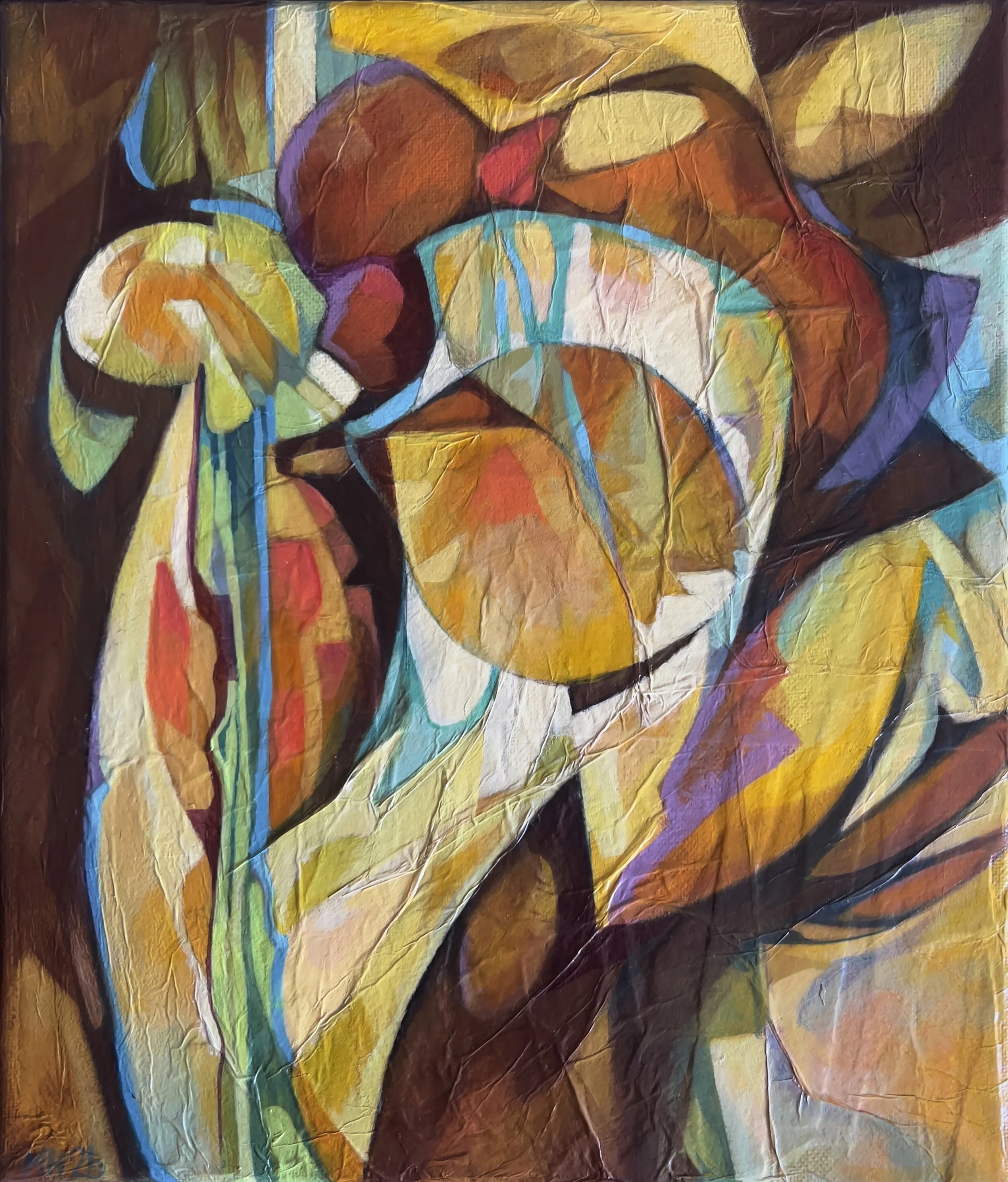 'Seed'  Acrylic on canvas.  30cm x 25cm. £150