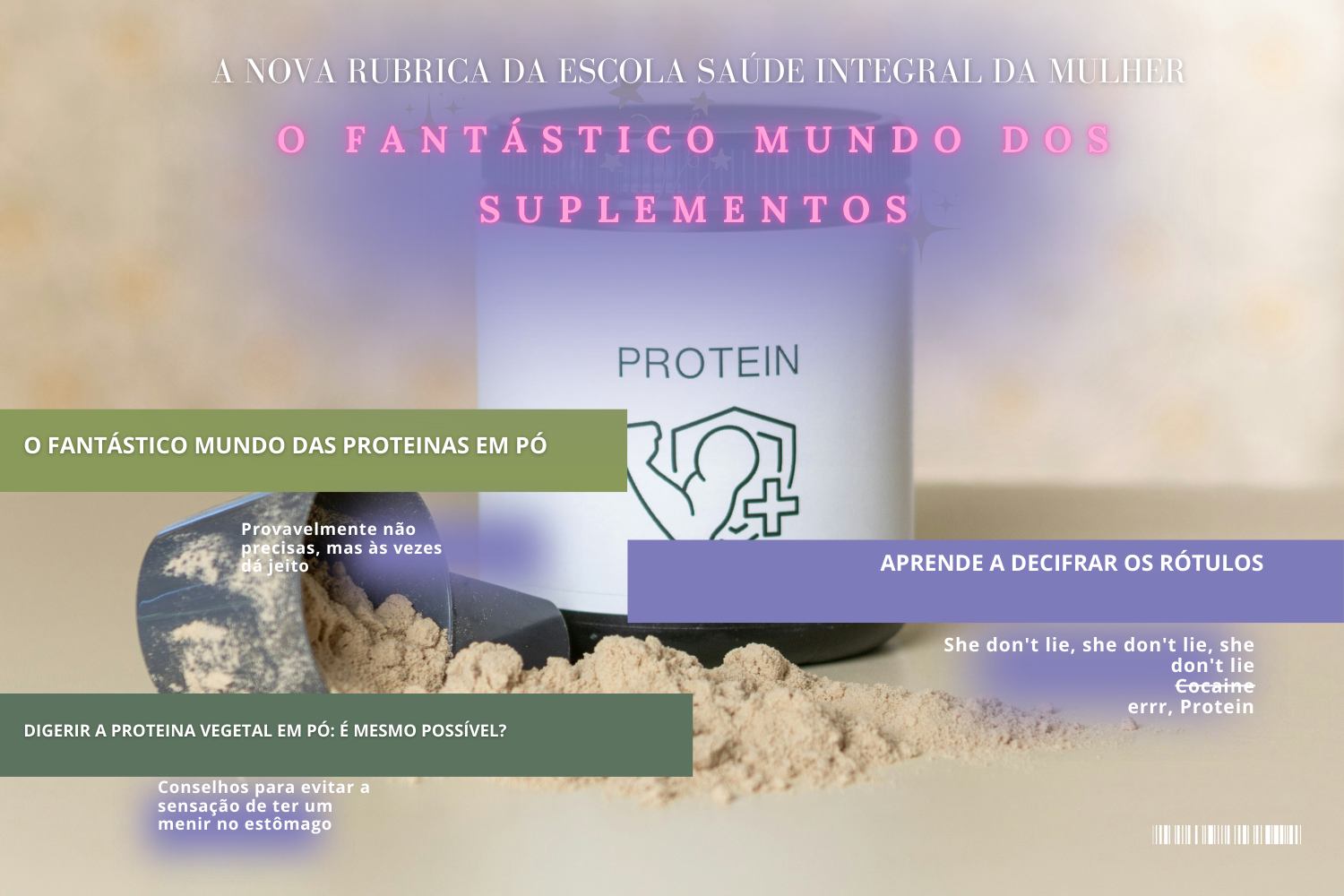 O mundo das proteínas em pó