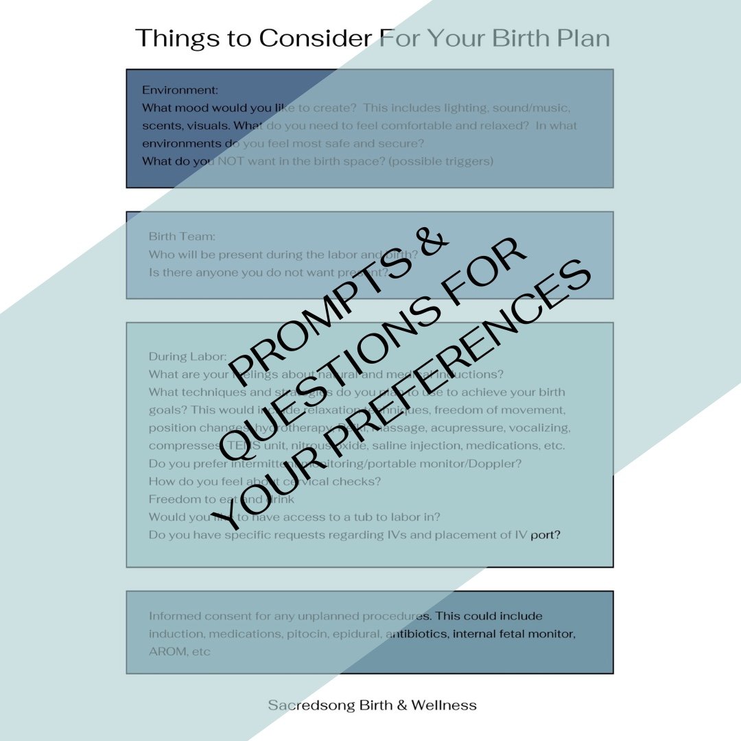 Birth planning guide