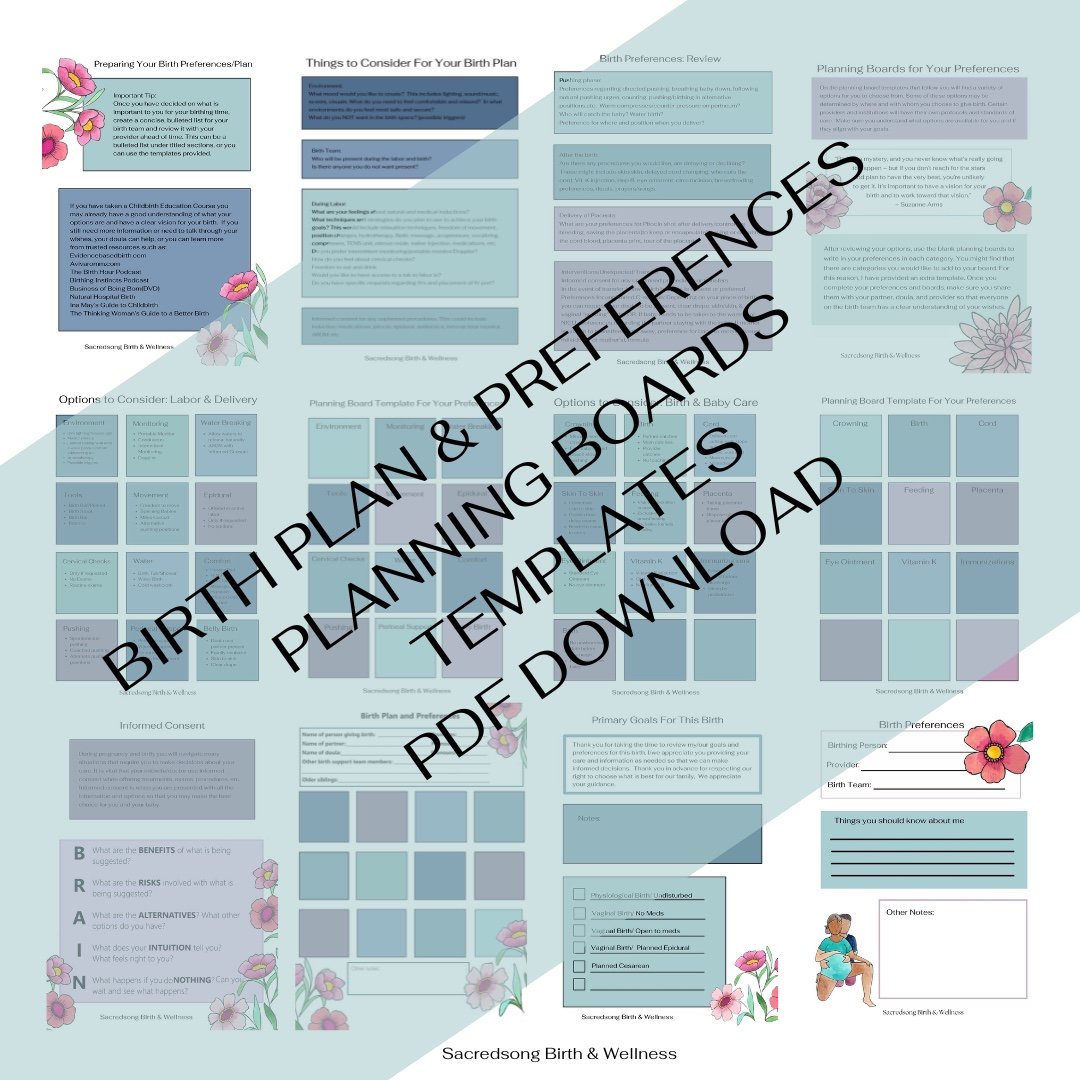 Birth planning template