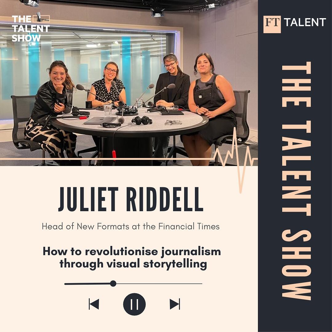 How to better start the week if not with a new episode of The Talent Show 🎙️🚀🎧
In this compelling episode @virgyeveryv engages with Juliet Riddell, the Head of New Formats at the @financialtimes . Riddell is at the forefront of a revolution in the