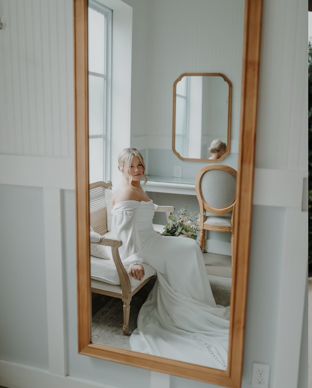 Rain clouds tried to dampen their day, but Kerrigan &amp; Jacob&rsquo;s love lit it up beautifully! ☀️

Congratulations, Kerrigan &amp; Jacob! 🤍

Full sneak peek on Facebook!

Venue | @kouryfarmsweddings 
Hair &amp; Makeup Artist | @bridal.business 