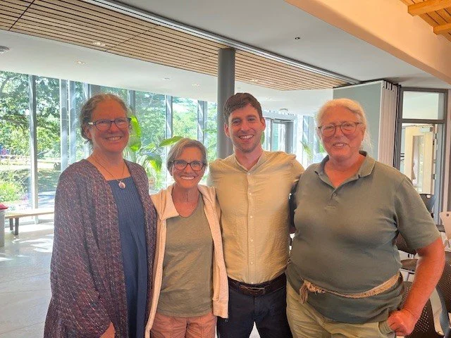 Suzanne Morse, Isabel Mancinelli, Yaniv Korman ’18,  and Barbara Meyers