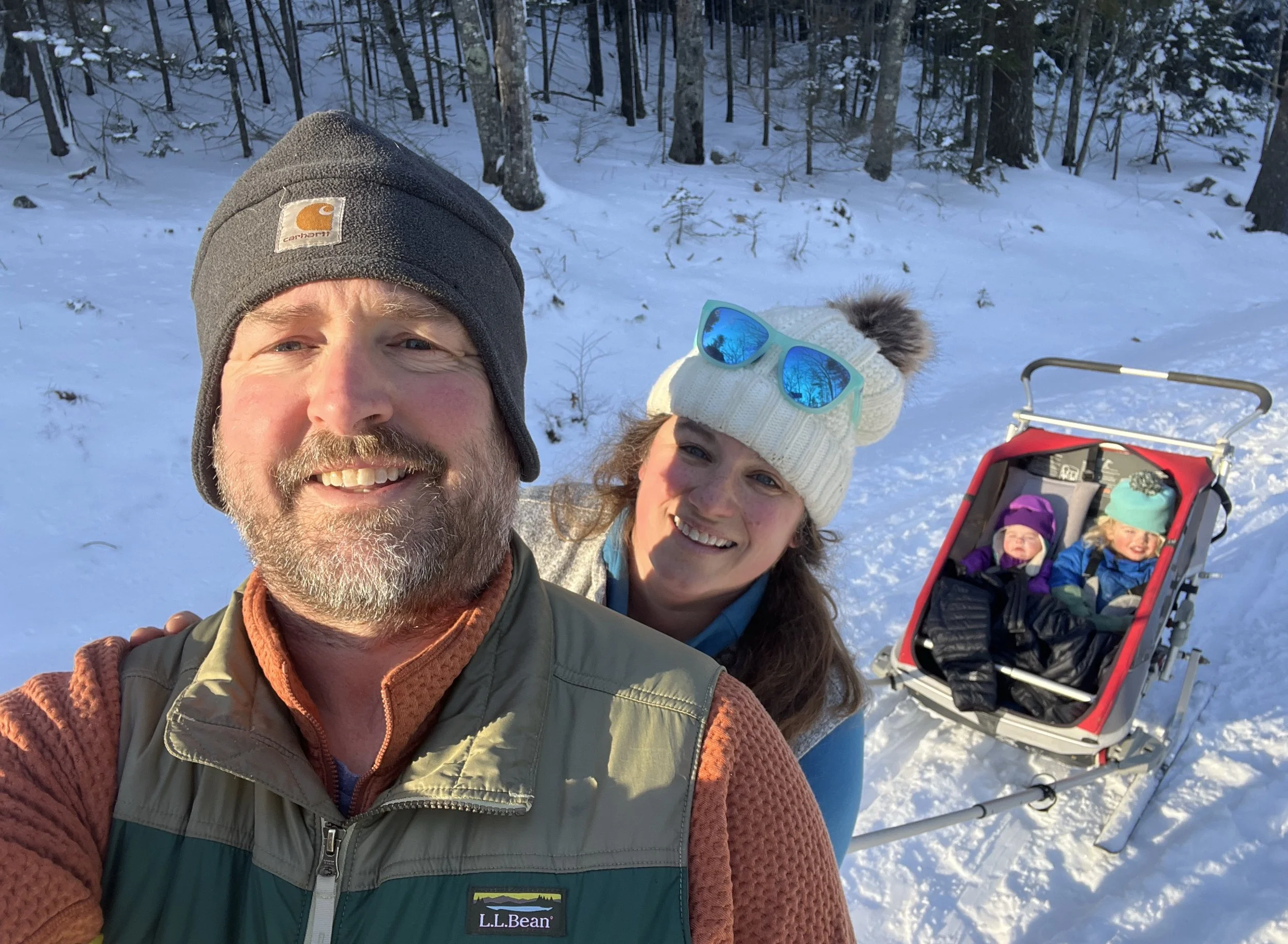Chris Tremblay ’03, Tanya Lubanksy, and their children
