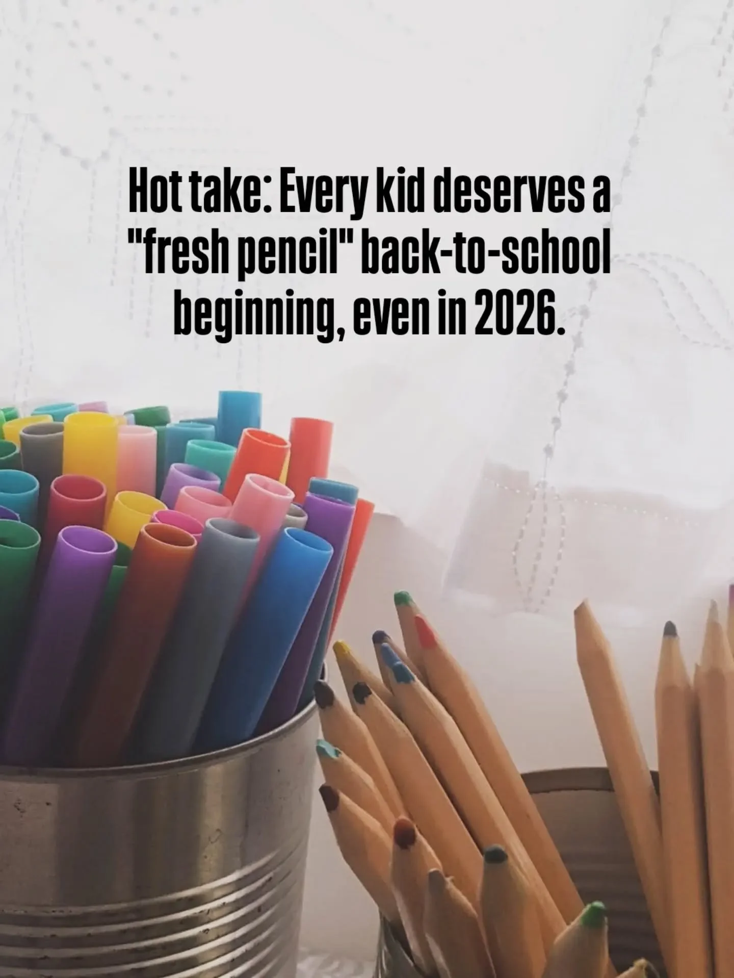 When my kids were younger, August always brought the excitement of a new year AND the stress of paying hundreds of dollars (we did not have) for supplies and fees. My kids are older now, but I remember! So, it's important for me to find small ways to