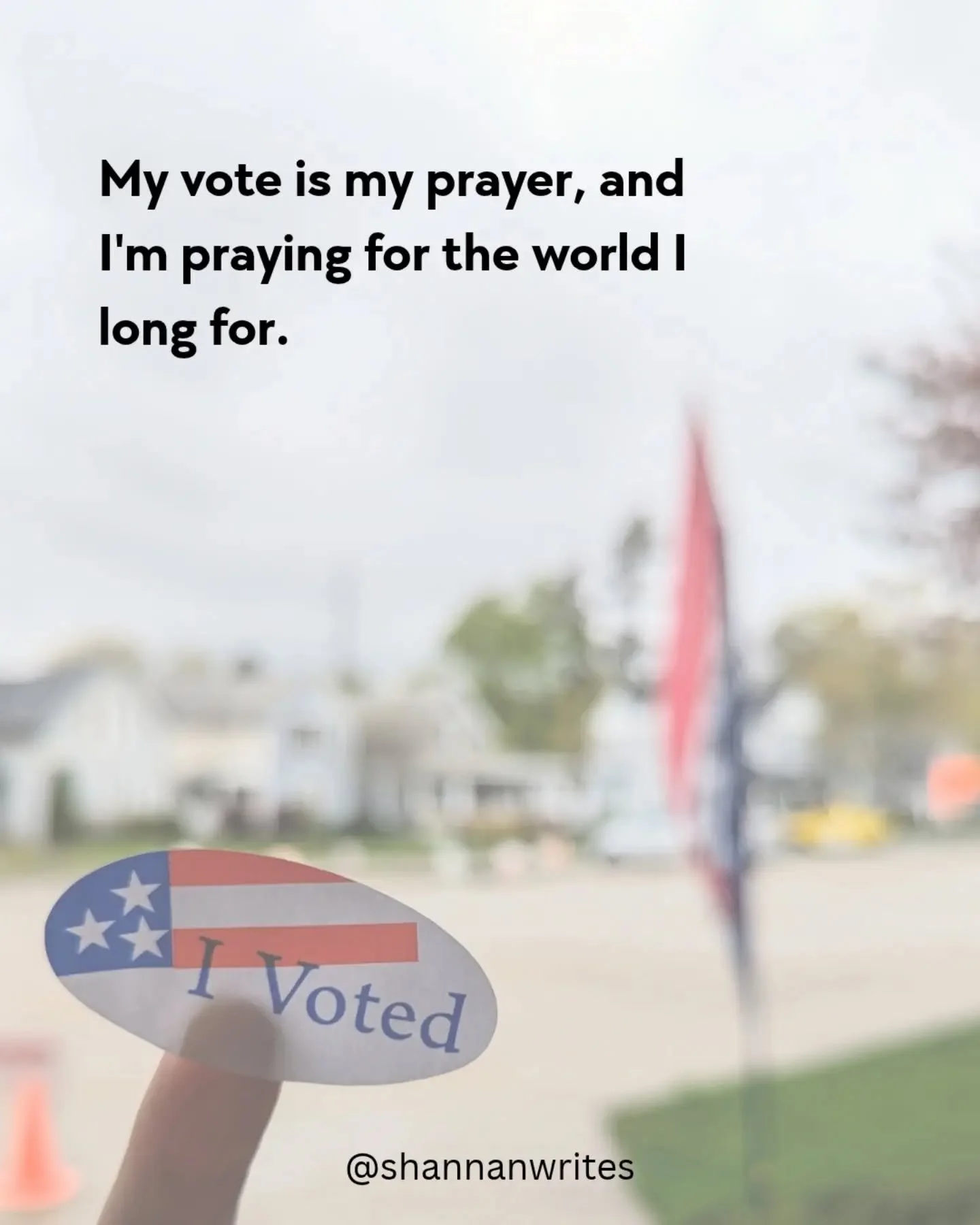 With less than 3 weeks until the midterm elections, may. Our VOTE be our prayer. What we DO is powerfully interwoven with what we THINK and BELIEVE. When it comes to the welfare of our neighbors, God tells us to do the work as we pray. 

We need each