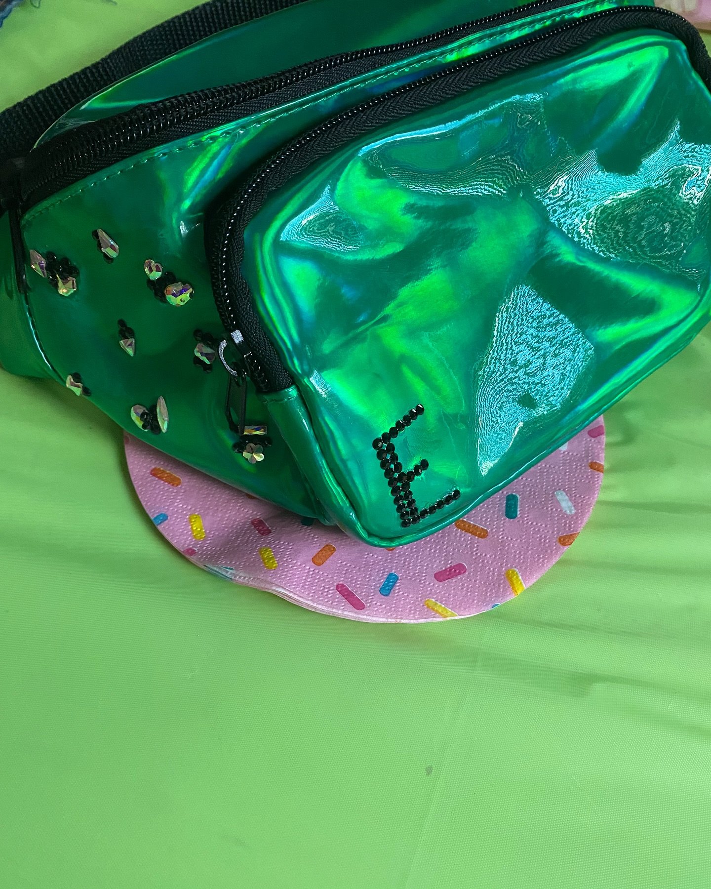 Custom designs on Ready-to-Wear items: 

Sometimes you already have a bag, or accessory you love! But you may want to enhance its look! 

Papillae:House of Design offers detail customization!!! We have sequin, crystals, charms and metal hardware inst