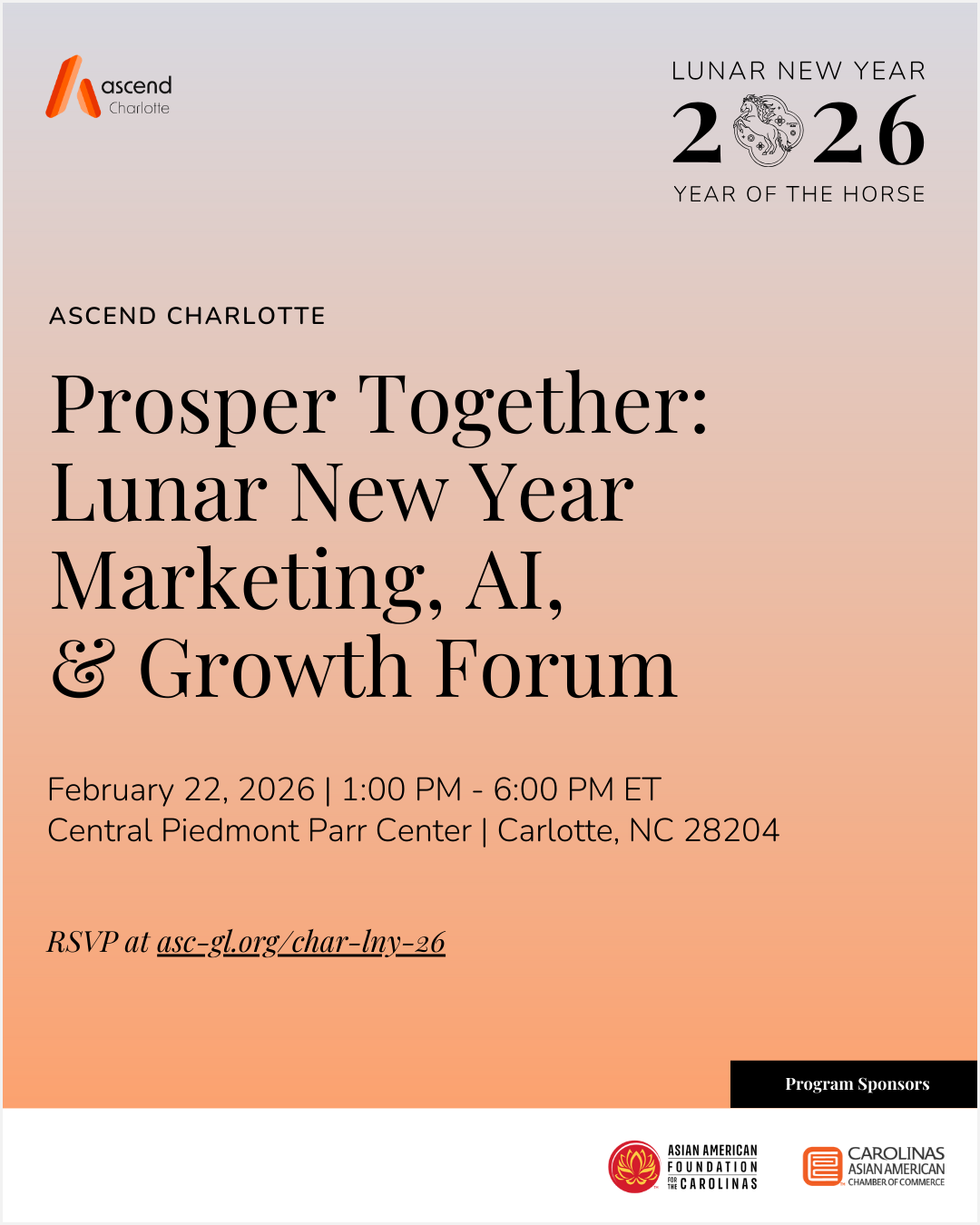Ascend Charlotte - Lunar New Year Marketing, AI, &amp; Growth Forum