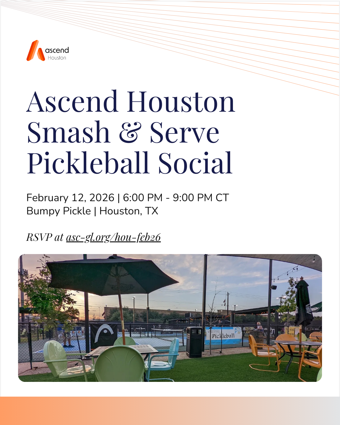 Ascend Houston - Smash &amp; Serve Pickleball Social