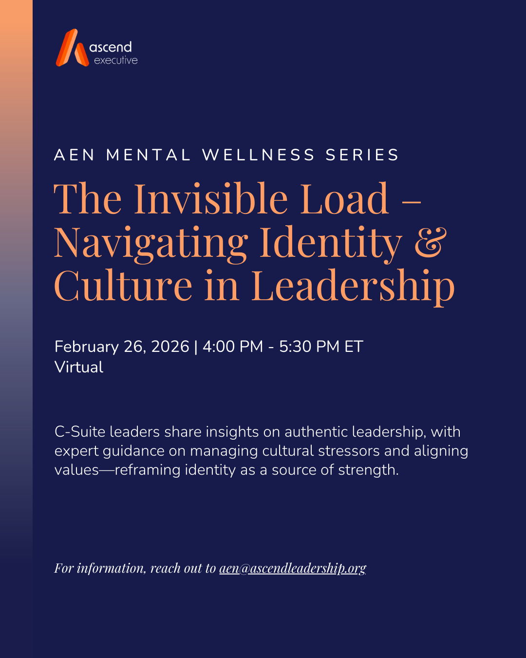 AEN  Mental Wellness Series - The Invisible Load