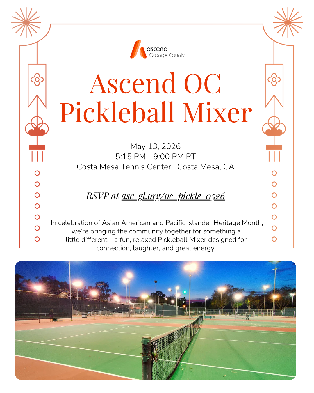 Ascend Orange County - AAPHM Pickleball Mixer