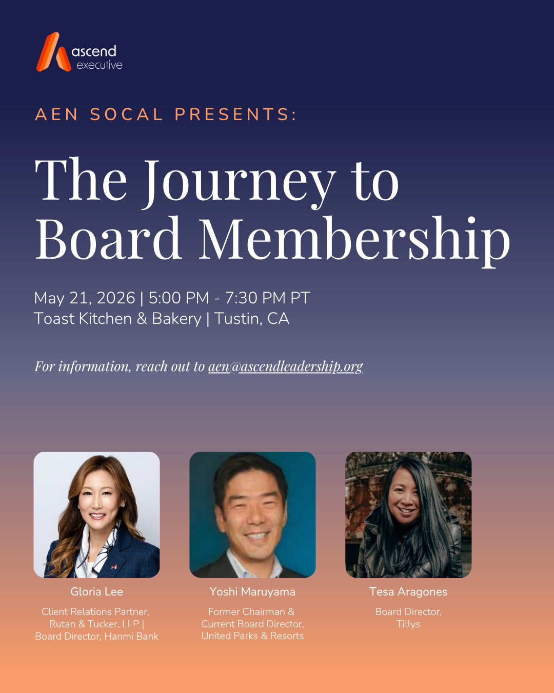 AEN SoCal - The Journey to Board Membership*