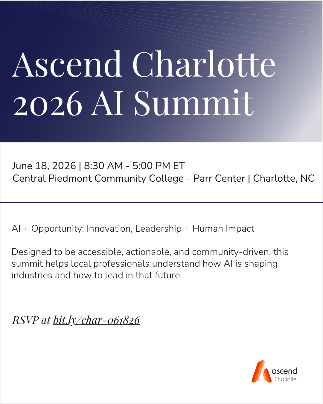 Ascend Charlotte - 2026 AI Summit
