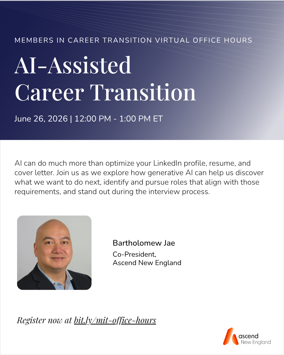 Members In Career Transition (MIT) - Virtual Office Hours