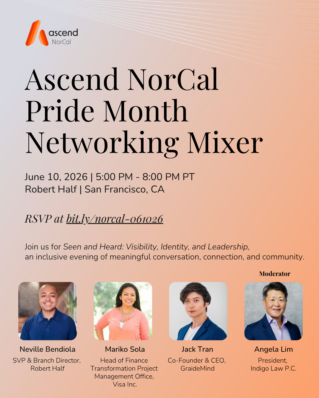 Ascend NorCal - Pride Month Networking Mixer