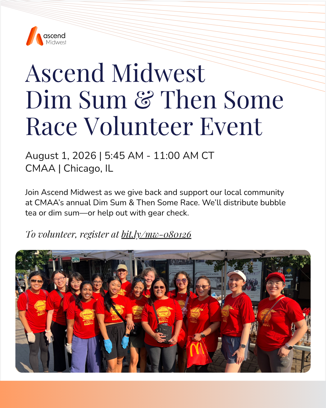 Ascend Midwest - Dim Sum &amp; Then Some Race Volunteer Event
