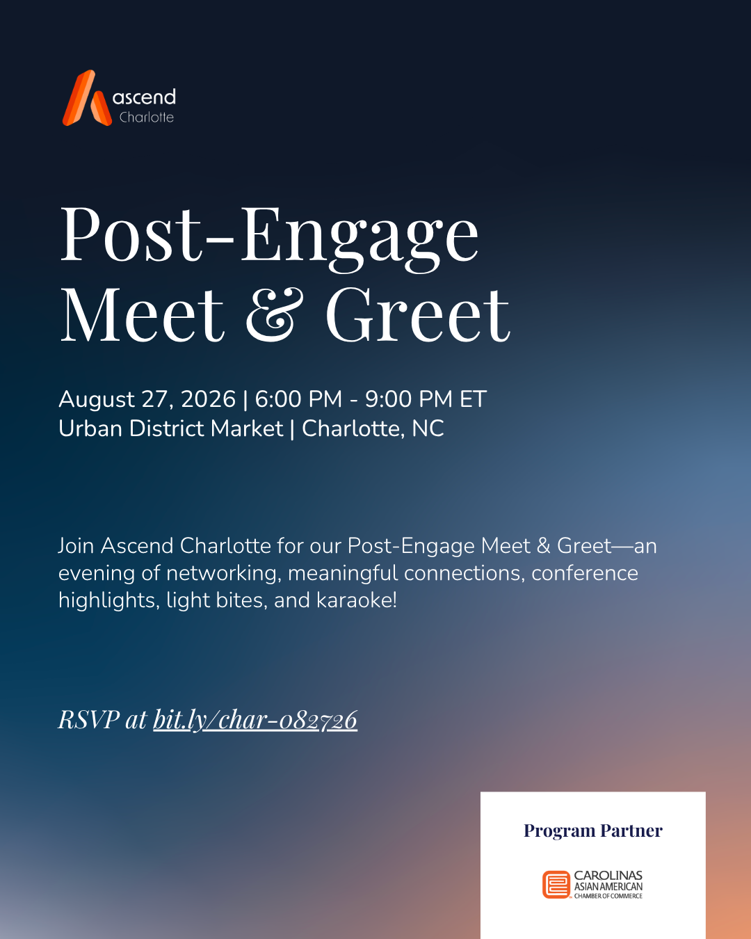 Ascend Charlotte - Post-Engage Meet &amp; Greet