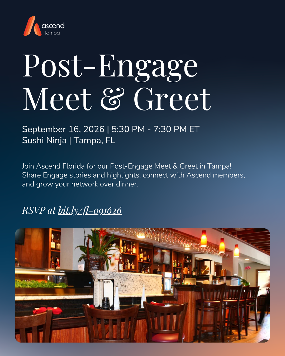 Ascend Florida - Tampa: Post-Engage Meet &amp; Greet
