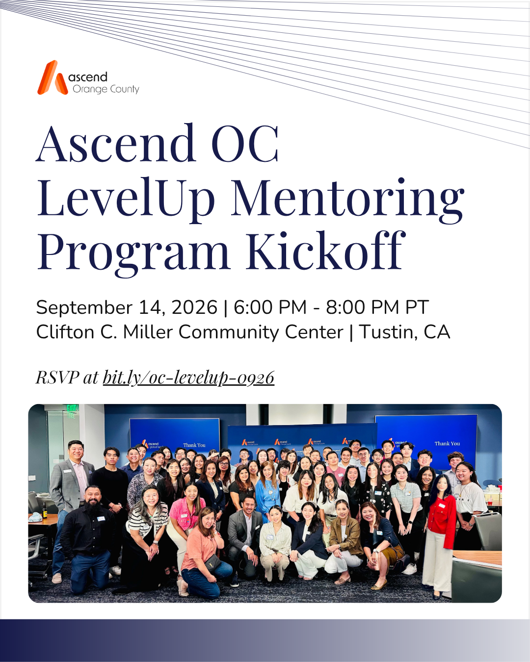 Ascend Orange County - LevelUp Mentoring Program Kickoff