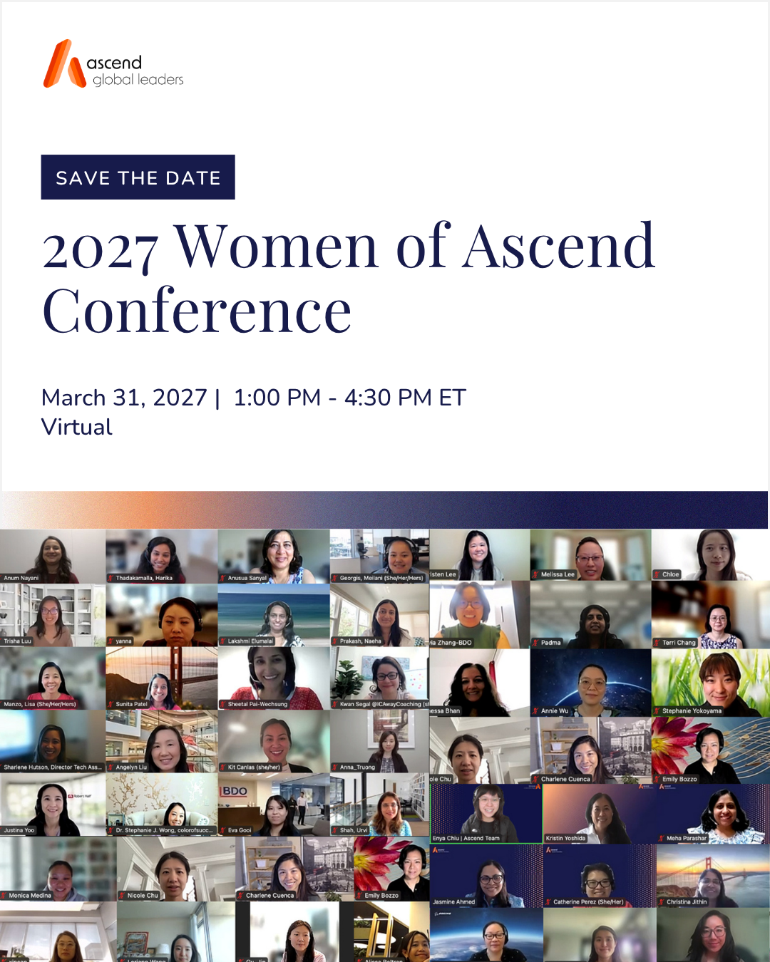 2027 Women of Ascend Conference - Save the Date