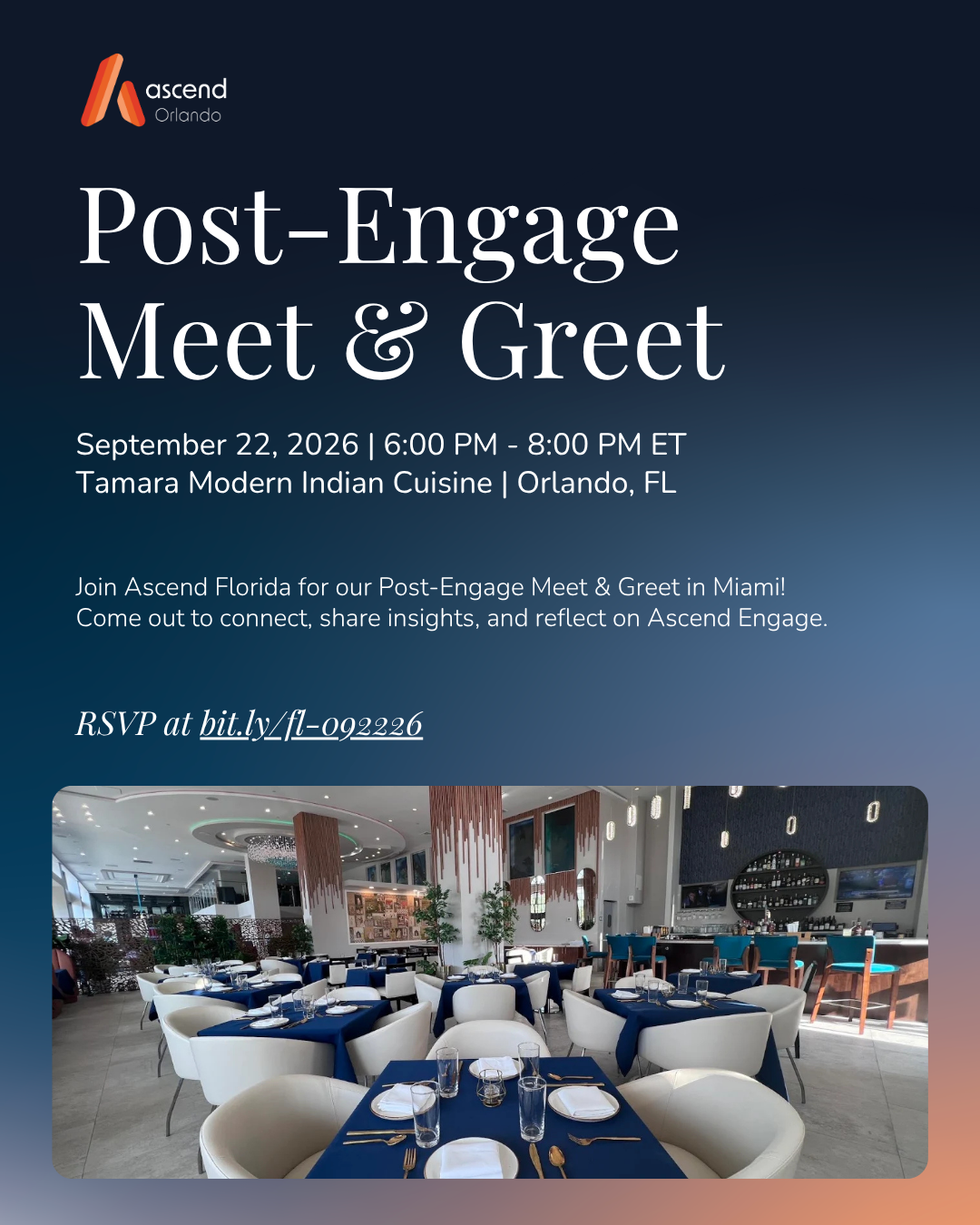 Ascend Florida - Orlando: Post-Engage Meet &amp; Greet