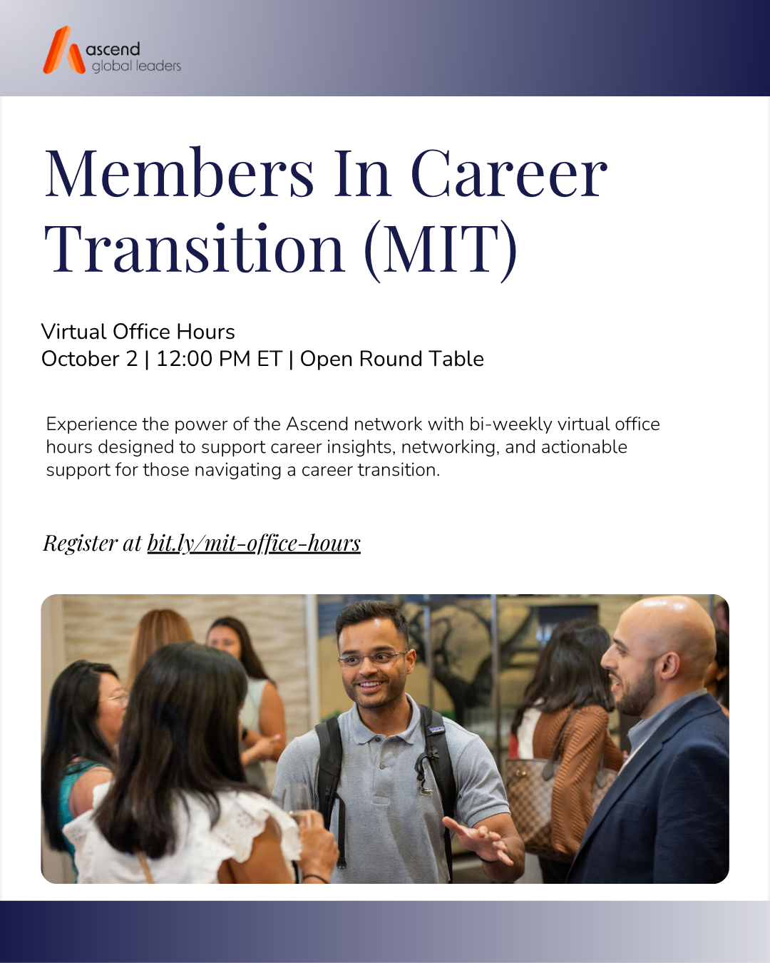 Members In Career Transition (MIT) - Virtual Office Hours