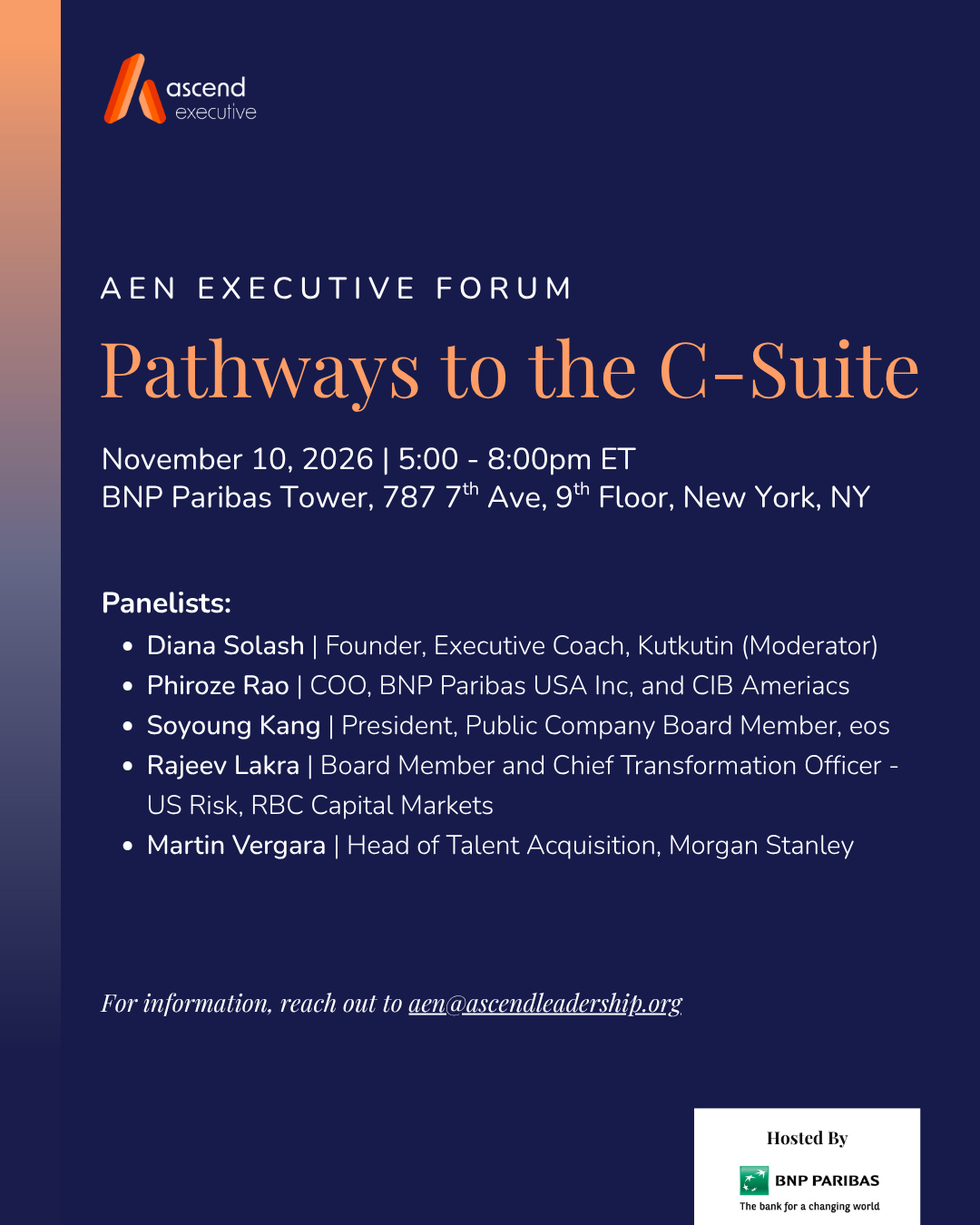 AEN Executive Forum: Pathways to the C-Suite 