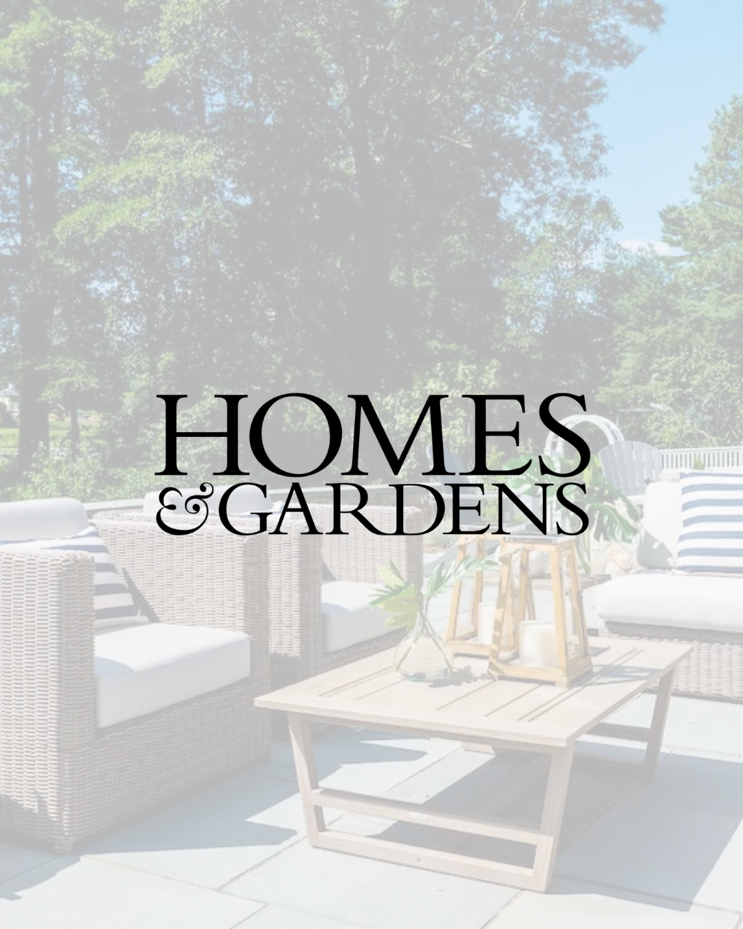 How to Create a Stylish Outdoor Living Room That Feels Like an Extension of Your Home | Justine Sterling Design Feature Boston Interior Designer