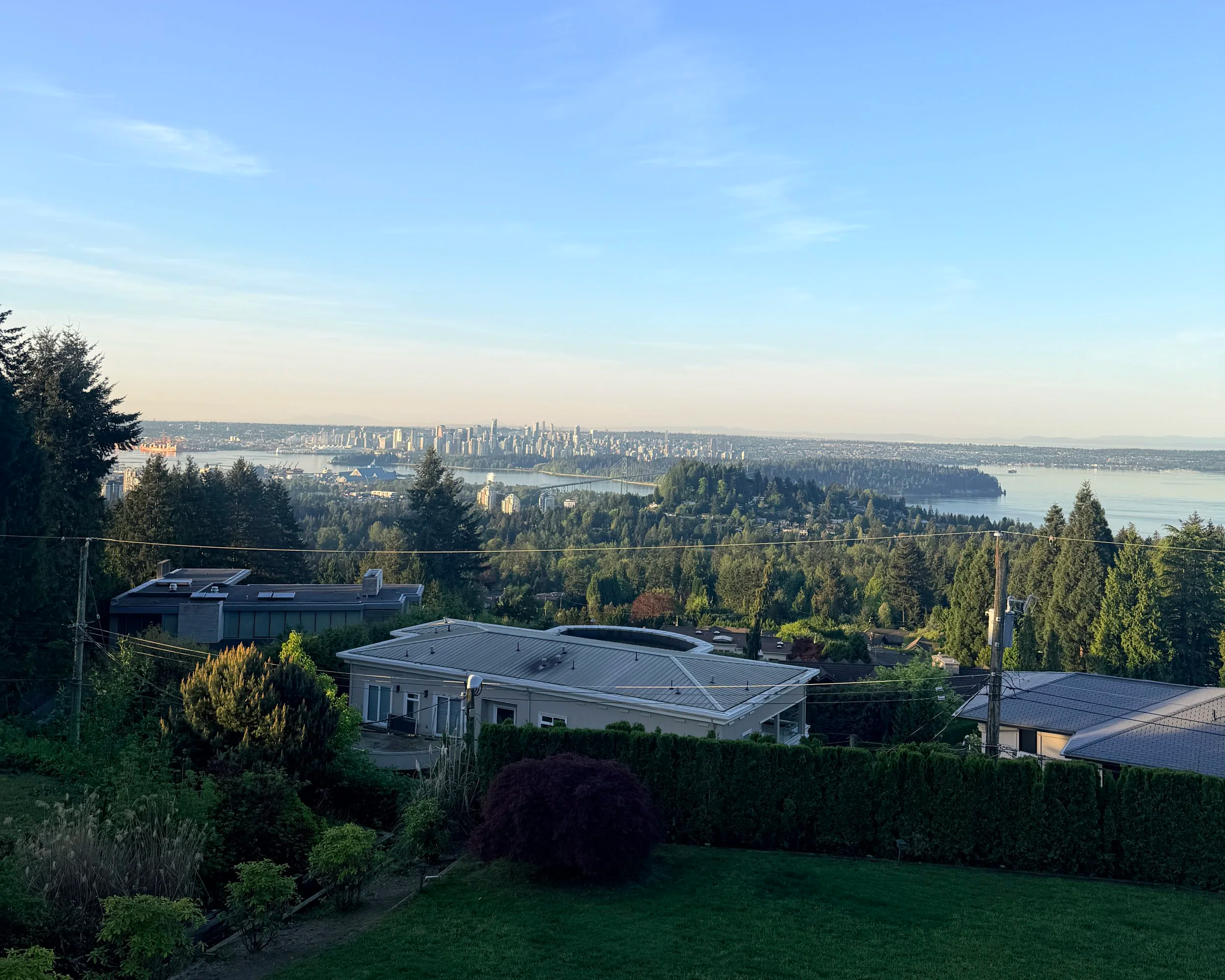 West Vancouver Airbnb overlooking views of Vancouver.