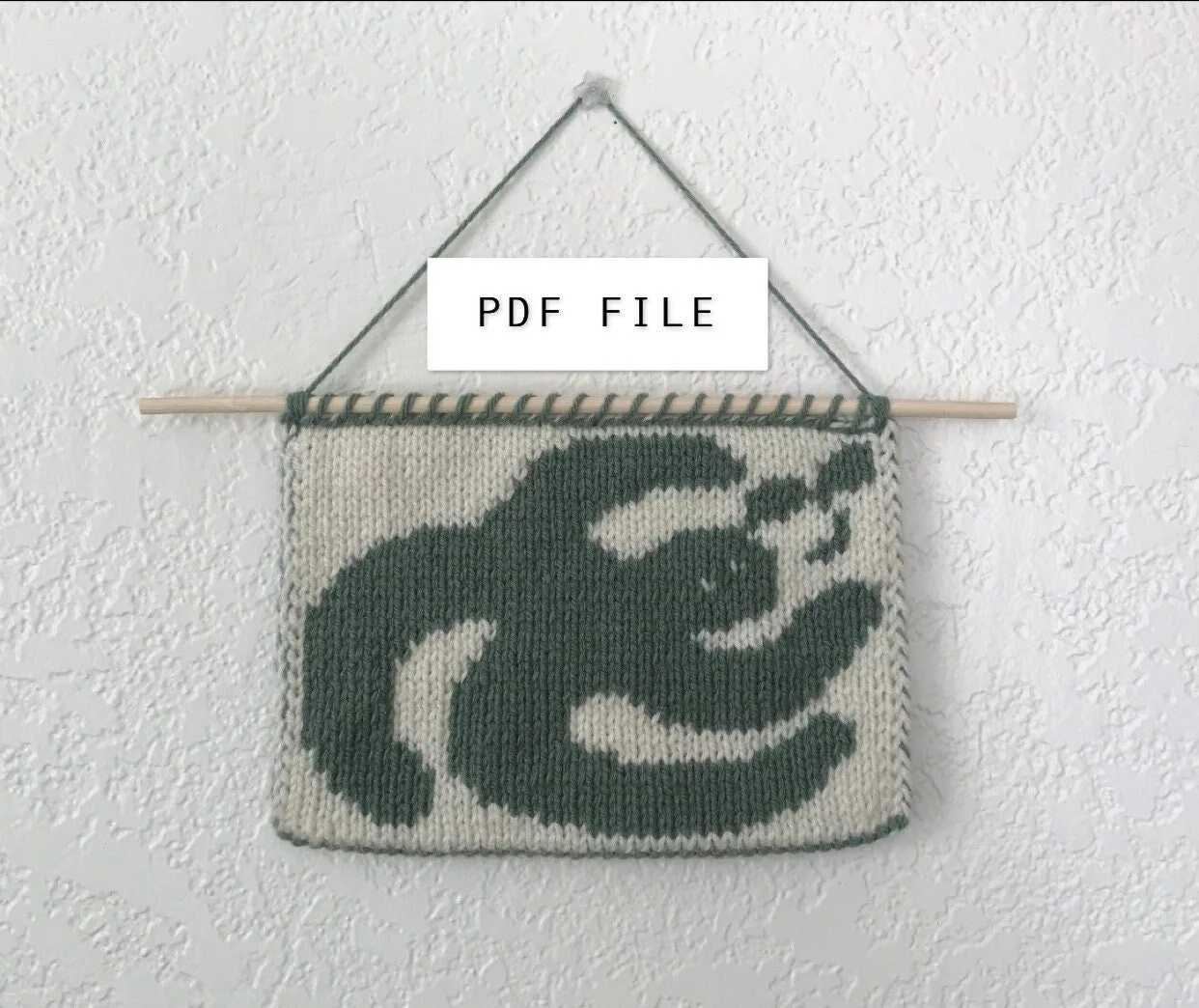 Leafy Knitted Wall Hanging Tapestry Pattern — johnelliotknits