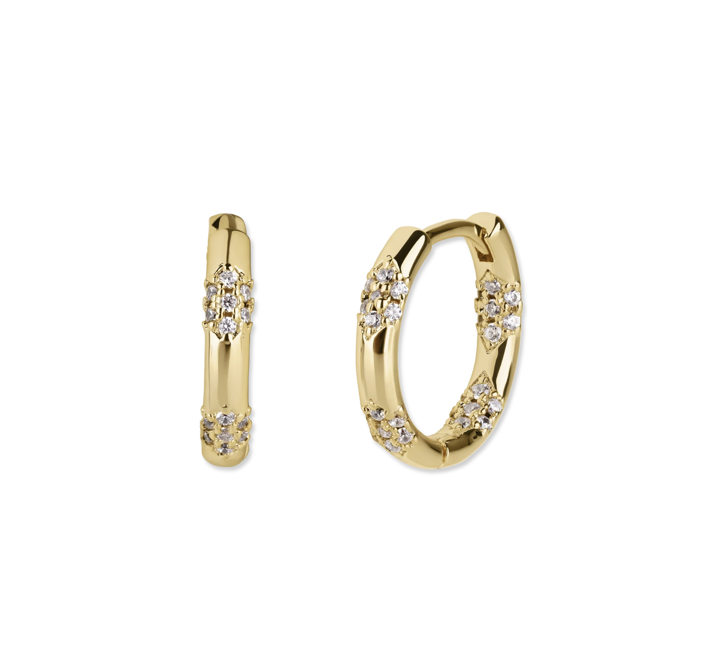 Junk Jewels Jewelled Hoop Earrings