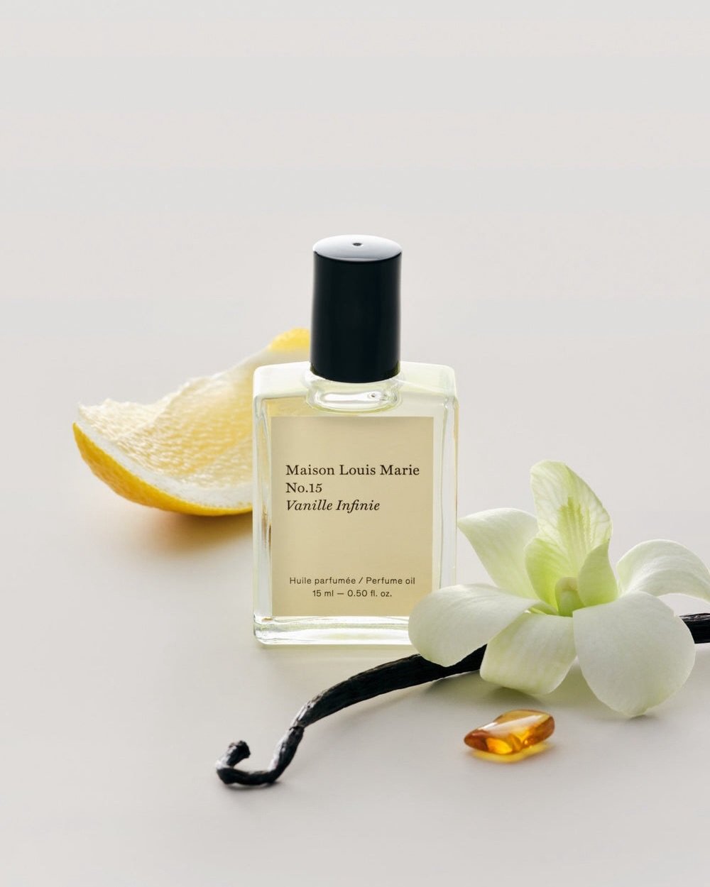 No.15 Vanille Infinie is the perfect fragrance for a day like today - soft vanilla with sugared amber and cashmere oud for warmth, with a golden burst of citron, jasmine and heliotrope petals that signify the promise of Summer. 

An elevated vanilla 