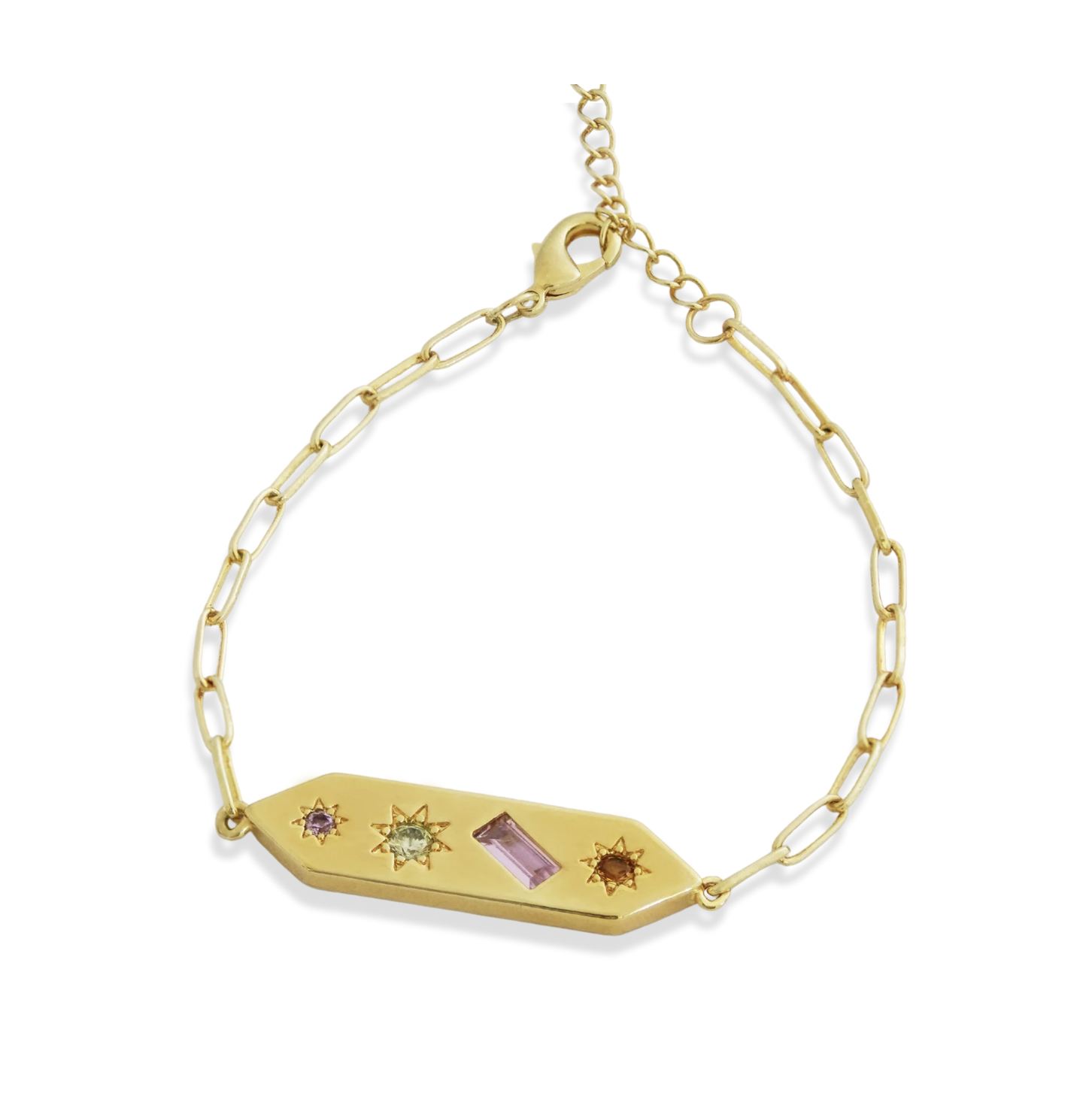 Junk Jewels Kaleidoscope Disco Chain Bracelet