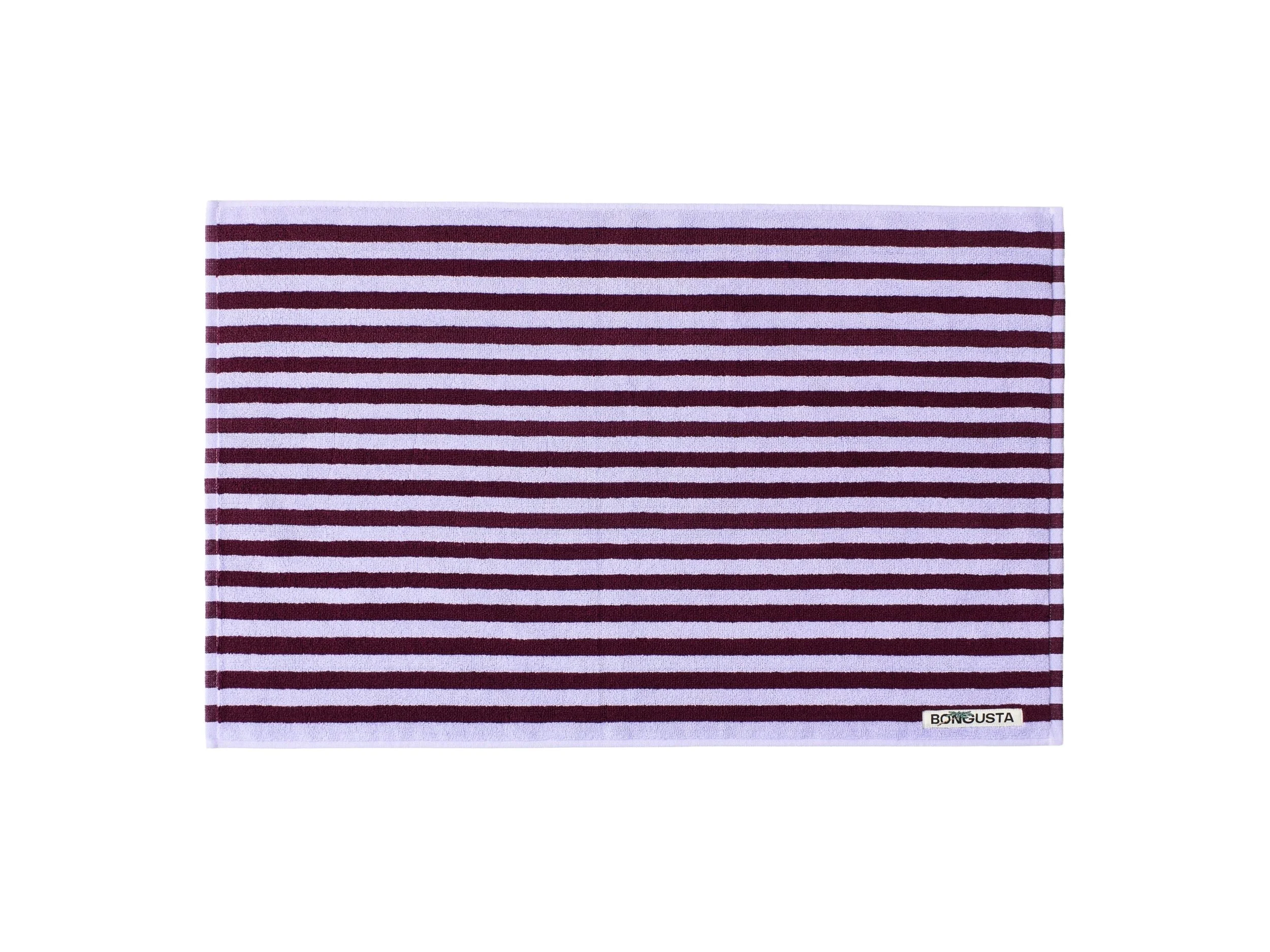 Bongusta Naram Bath Mat - Wine & Lavender Blue