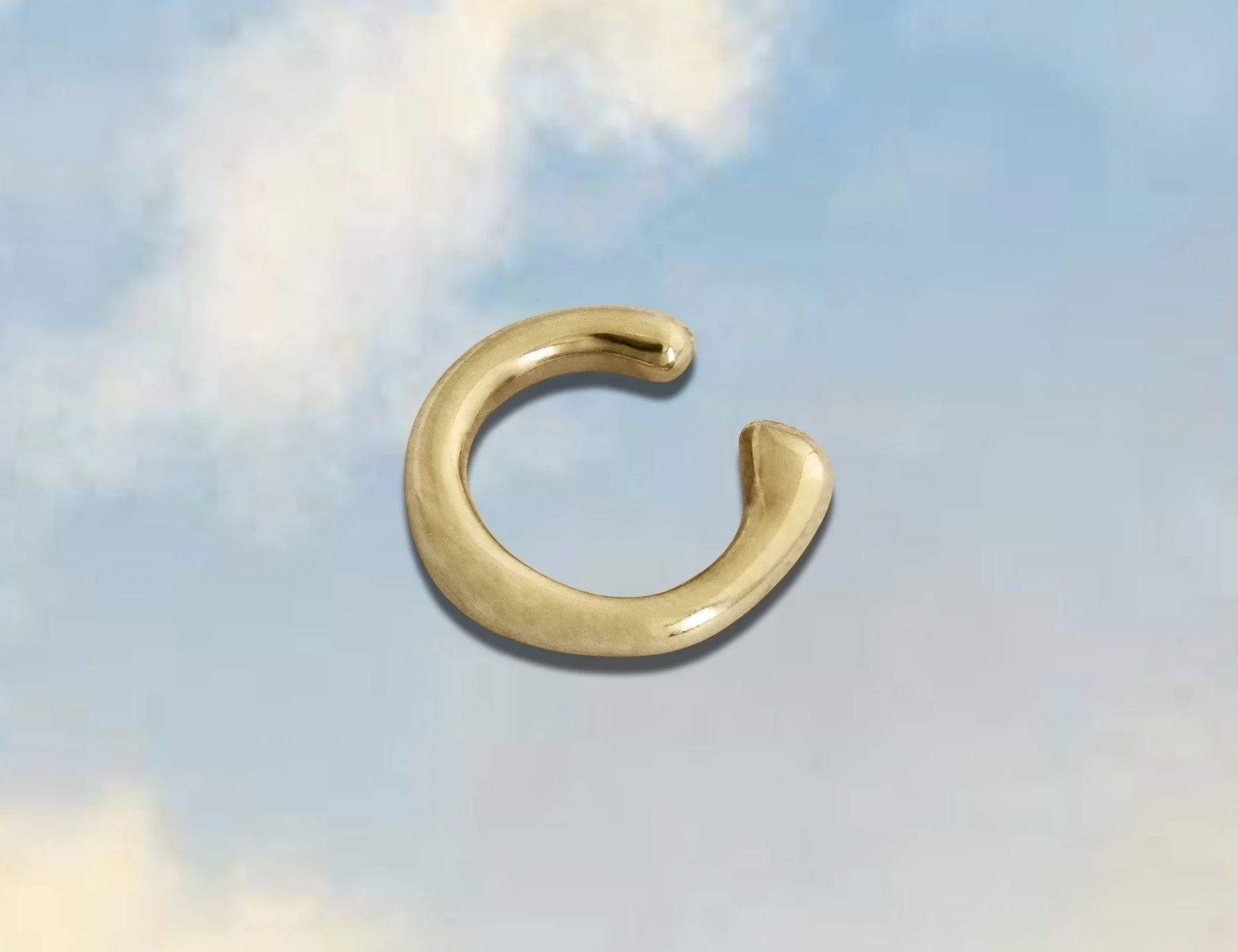 Junk Jewels Molten Ear Cuff - Gold or Silver